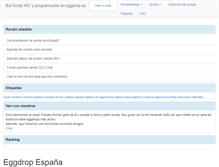 Tablet Screenshot of eggdrop.es